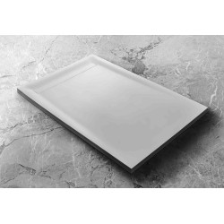 Receveur de douche en solid surface avec grille caniveau