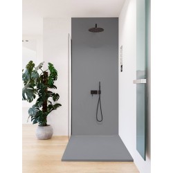 Slate showertray with line grid