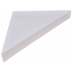 Banc d'angle pour douche en solid surface lisse - coloris blanc