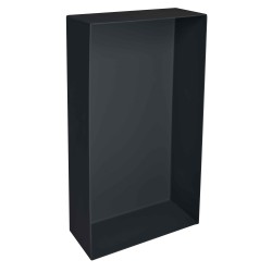 Niche design semi-encastrée en acier inox