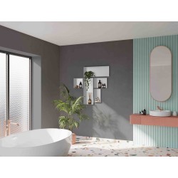 Niche design semi-encastrée en acier inox