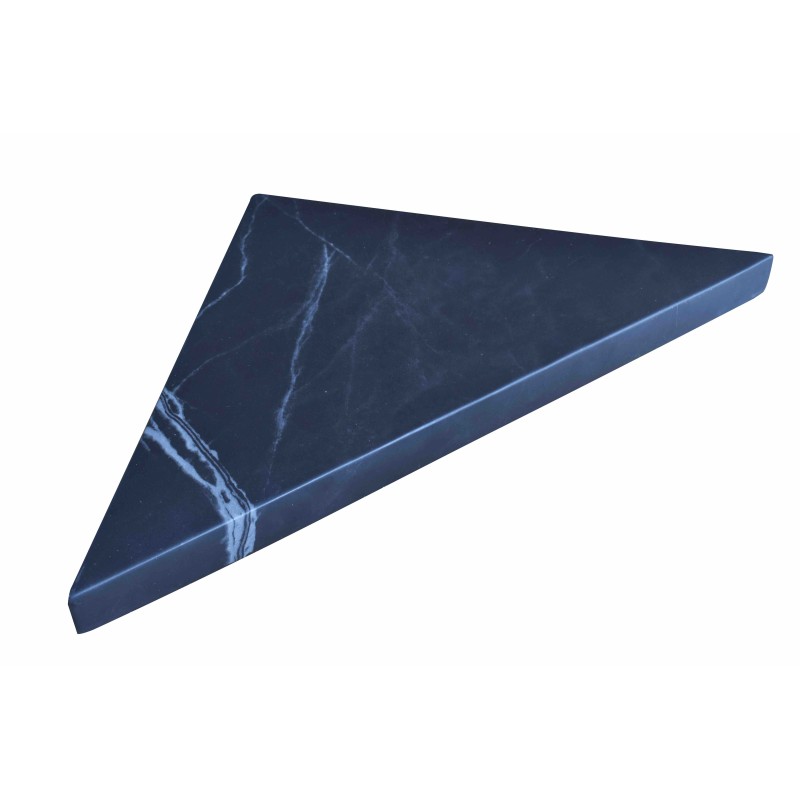 Etagère d'angle en résine imitation marbre