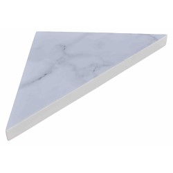 Etagère d'angle en résine imitation marbre