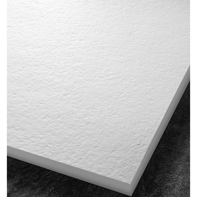 Receveur résine imitation granit - grille carrée