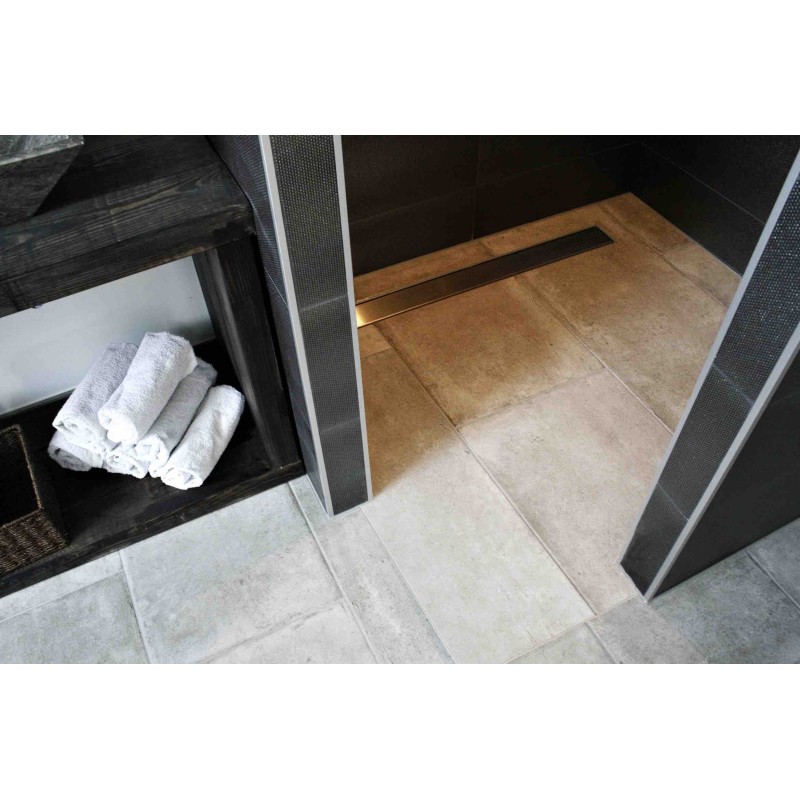 Caniveau 70cm Finition Gold Caniveau Extra Plat Pour Douche à L'Italienne - Longueur 70 Cm, Finition Gold Ou à Carreler - Avec Siphon Caniveau 70cm Finition Gold Caniveau Extra Plat Pour Douche à L'Italienne - Longueur 70 Cm, Finition Gold Ou à Carreler - Avec Siphon