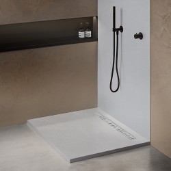 Receveur résine aspect granit grille caniveau