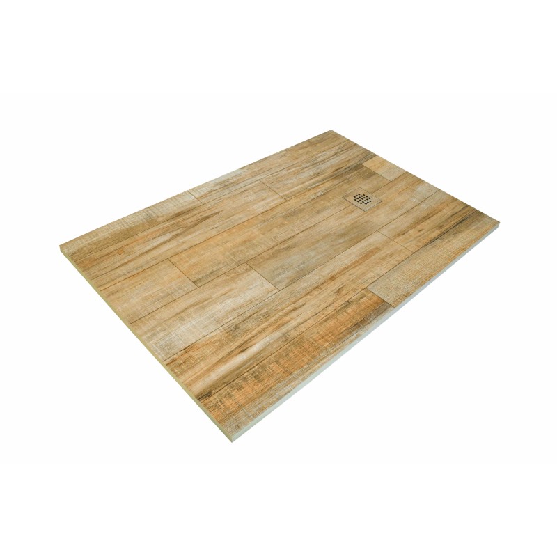 Receveur Wood - Aspect bois chene clair