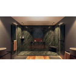 Panneau d'habillage en résine aspect marbre texturé