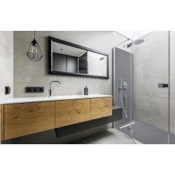 Slate showertray with line grid