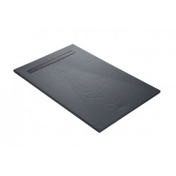 Slate showertray with line grid