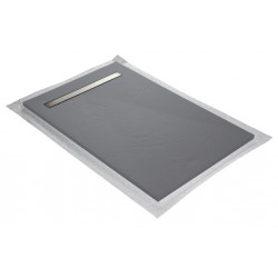 Slate showertray with line grid