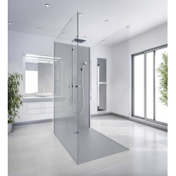 Graphite showertray with point grid