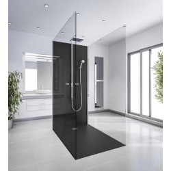 Graphite showertray with point grid