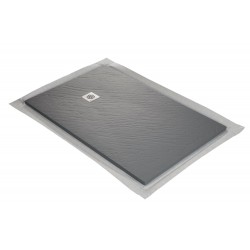 Graphite showertray with point grid