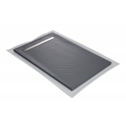 Graphite showertray with line grid